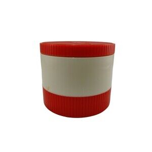 Vintage Aladdin Thermo Jar #7000 Insulated Food Storage Red White USA Retro